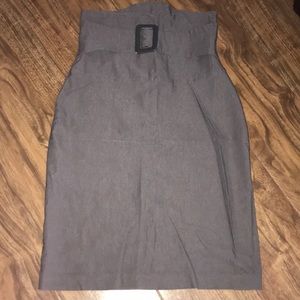 High waisted belted skirt